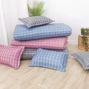 체크 베개커버4060 (3컬러) 1인매트 1인용요 2인용요 깔요 누빔요커버 요솜