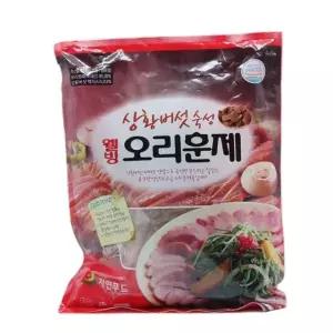 자연푸드 웰빙 상황버섯 오리 훈제 슬라이스 냉장 1kg