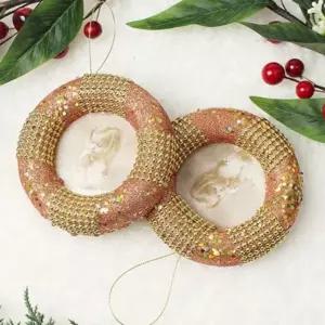 로즈골드 크리스마스 오너먼트 트리데코 트리 오너먼트 글리터 연말 세트