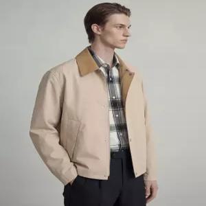 닥스 남성 26SS [THE ORIGINAL] [BESTE] 베이지 카라배색 점퍼 DMJU6A053I2