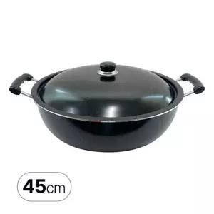 이디나 IH 마블 코팅 튀김솥 45cm 인덕션 직화 가능 뚜껑포함