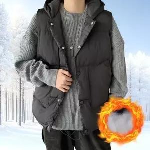 공용 후드 패딩조끼 겨울조끼 낚시 등산 베스트_20528607_667501