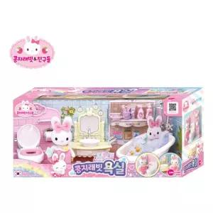 귀염뽀짝 콩지래빗 욕실 미니어처 토끼 인형