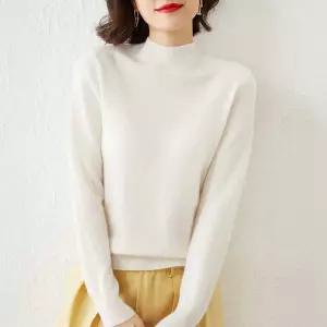 반목폴라티셔츠 베이직 반폴라이너 반폴라반팔 여성반목폴라티