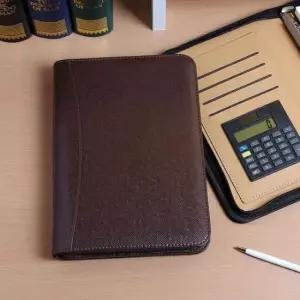 [문구] 다이어리형 지퍼 계산기 업무수첩 스탠다드 사무용 다이어리