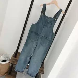 [의류] 바캉스 휴양지룩 데님 멜빵 점프 수트 코디 연청