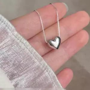 [신상오픈런]여성용 미니 하트 스네이크 체인 실버 목걸이 (41316310)