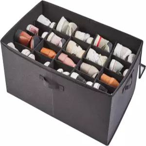 옷장용 베르뎅 신발 보관 정리함 상자 공간 절약형 접이식 신발장 투명 커버와 강화 손잡이가 있는 캐비닛