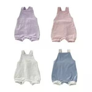 뒤버튼 ST 멜빵 바디슈트 204132 신생아바디슈트 아기바디슈트