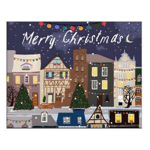 겨울 눈길 카드 장식 침실 크리스마스 민박집 풍경 거실 배경천 축제