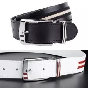 남자골프벨트 여성용 남성 포인트 골프벨트 소가죽 천