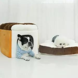 강아지집 예쁜 강아지 식빵 쿠션 특대형 하우스 고양이 숨숨집