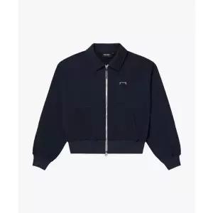 골스튜디오 WOMENS COLLARED FULL ZIP-UP-DARK NAVY 1699331