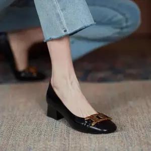 단화 270 여성로퍼 구두 펌프스 미들힐 플랫슈즈