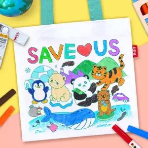 멸종위기동물 미니 에코백