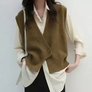 스타일업 니트티 패셔너블 보들니트 아이템 레이어드 니트조끼 3컬러