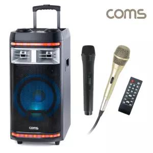 이동식 앰프 마이크 무선 1개 유선 1개 세트 강의용 수업용 버스킹 소규모 공연장 행사용 / 캐리어 엠프 WISECR400