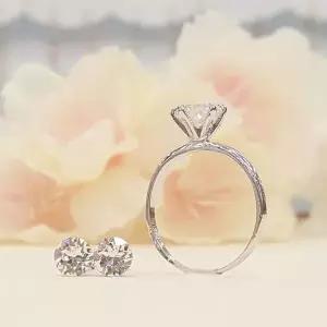 [하프클럽/] 세이브존01 다이아5부 반지귀걸이 세트 SET502