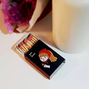 캔들 일러스트 레트로 10개입 성냥 소녀 인기 추천 박스 점화스틱 캠핑 소품
