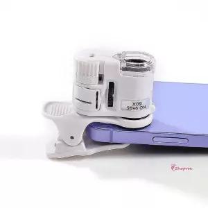 소형현미경 60배율 확대 스마트폰 휴대용 휴대폰 포켓 지폐감정기 확대경 확대경bcd612