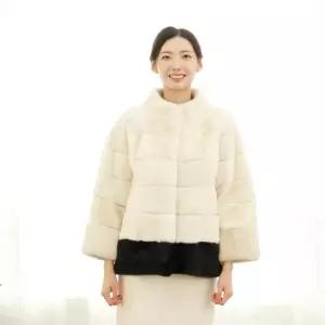 코펜하겐퍼 휘메일풀스킨 호리젠탈 밍크코트 국내생산 본사직영 WJF2480WB)