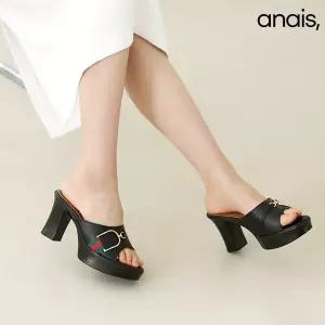 [아나이스] 국산 버클 가보시 뮬슬리퍼 8.5cm_26S154