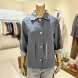 [데미안] DJ41273 소매배색 마 재킷_P360327312