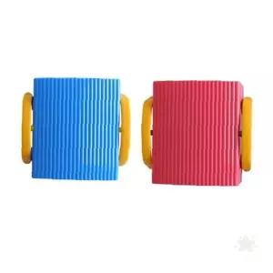 어린이 음료 팩 홀더 양손 손잡이 실리콘 주름 접이식 휴대 간편 컵 거치대