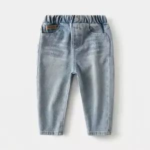 [보리보리/조이멀티]데미지워싱 남아여아 배기 데님 밴딩팬츠 206094