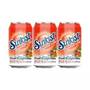 [셀러허브]썬키스트 자몽 소다 355ml 48캔 (S44234454)