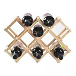 접이식 포도주 선반 와인랙 나무 8구
