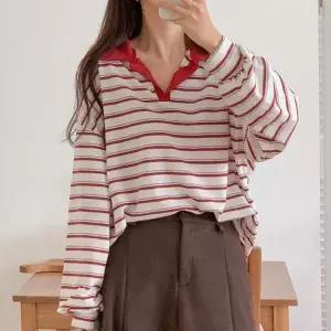 [하프클럽/셀러허브_여성트랜드패션]빅사이즈 602 브이넥카라라인티셔츠 DTC