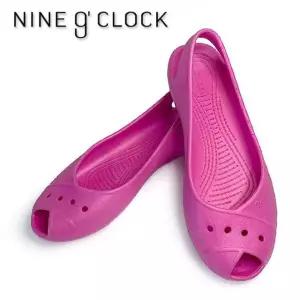 [퍼니메이커]나인어클락 투오픈 플랫슈즈 핑크 여성신발 여자신발 샌들 편한신발 여성편한신발