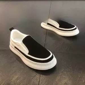 270 280 285 290 295 300 빅사이즈 운동화 남성 캔버스 슬립온 슈즈 봄 2025 다용도 두꺼운 밑창 보드화 캐