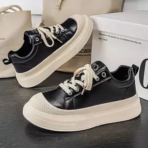 270 280 285 290 295 300 빅사이즈 운동화 남성 신발 2026 봄 레트로 복고풍 엔틱 가죽 보드화 트렌드 키높