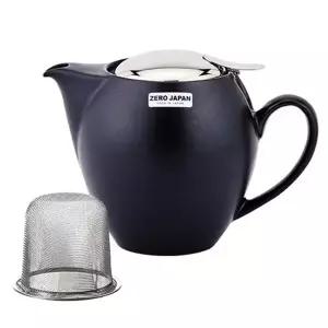 제로제팬 도자기 티포트 라운드 무광블랙 580ml 티팟 차주전자