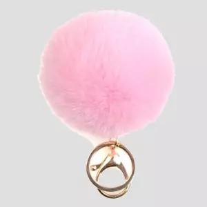 [미루앤리브] 폭스 폼폼이 인조퍼 방울 키링 열쇠고리