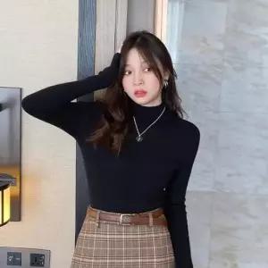 [의류] 하프터들넥 티숙 DS5059 폴라 티숙 여자 나시 하이넥