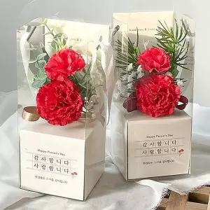 [셀러허브]용 돈봉투 카네이션 브로치 2종택1 카네이션뱃지 어린이집 스승의날선물 어린이 (S33392032)