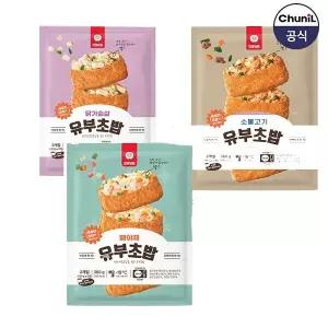 [천일식품]소비기한 26년/4/28일] 햄야채/닭가슴살/소불고기유부초밥 360g 3봉