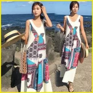 와이드 에스닉 점프수트 2 롱원피스 점프수트 여행 와이드 로미홀리