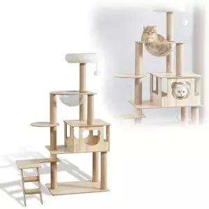 고양이 대형 놀이터 스크래쳐 반려묘 계단식 캣폴 캣타워