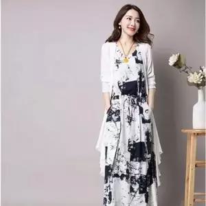 민소매원피스 + 가디건세트 원피스 세트 롱 셋트 쿨소재 민소매 나시