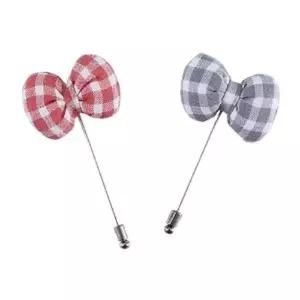 BOU24026 리본체크 부토니에(각종행사단체주문가능)