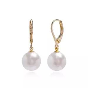 귀걸이추천 화이트진주 오스트리아 골드 레버백 귀걸이 E462 10mm