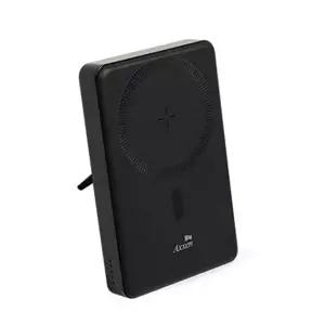 액센 맥세이프 보조배터리 거치형 고속보조배터리 BM113 블랙 10000mAh (1개입)