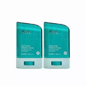 [셀러허브]AHC 내추럴 퍼펙션 더블 쉴드 선스틱 (초록색) 22g (SPF50+) 2개 x3SET (AD) (S33560623)
