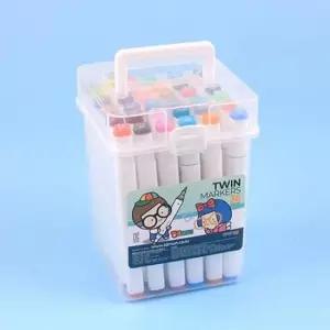 [문구/오피스] 동인 탱글패밀리 트윈마커펜 36색