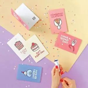 [문구/오피스] 축하해 카드 X5개 메세지카드 생일카드 생일축하카드