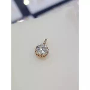 [하프클럽/] 세이브존05 14k 금다이아컷팅 8mm 펜던트 GWGP1703-체인제외-대